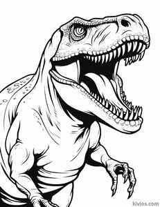T-Rex Coloring Page #2704530033