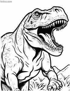 T-Rex Coloring Page #2780115922