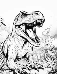 T-Rex Coloring Page #2851616462