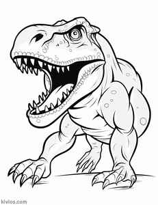 T-Rex Coloring Page #290253701