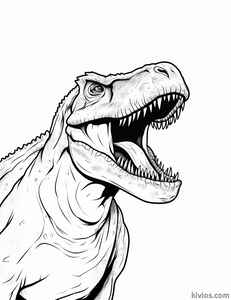 T-Rex Coloring Page #2918032482