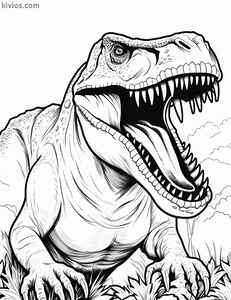 T-Rex Coloring Page #292803098