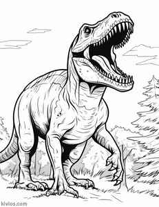 T-Rex Coloring Page #2946127733