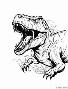 T-Rex Coloring Page #2974328210