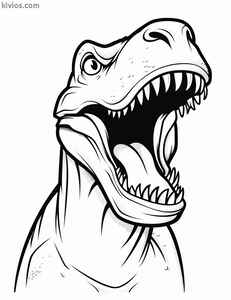 T-Rex Coloring Page #2980918265