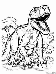 T-Rex Coloring Page #2991218008