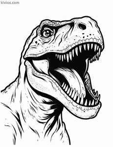 T-Rex Coloring Page #3011331250
