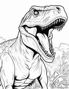 T-Rex Coloring Page #3022512890