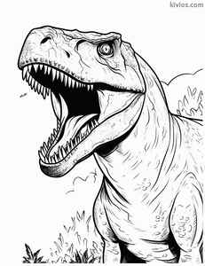 T-Rex Coloring Page #310051986