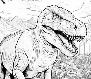 T-Rex Coloring Page #3153516318