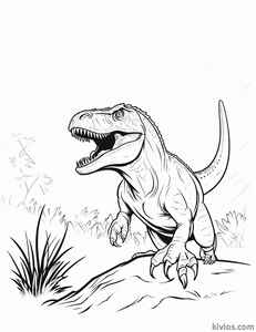T-Rex Coloring Page #3155413928