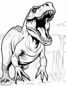T-Rex Coloring Page #32081448