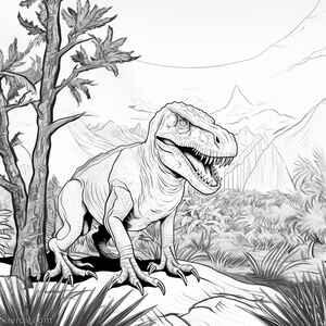 T-Rex Coloring Page #3212211961