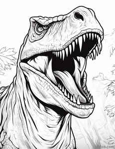 T-Rex Coloring Page #325918392