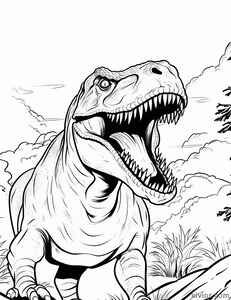 T-Rex Coloring Page #32682812
