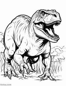 T-Rex Coloring Page #400025554