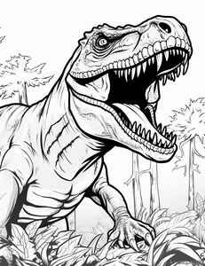 T-Rex Coloring Page #41347470