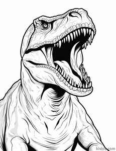 T-Rex Coloring Page #421229178