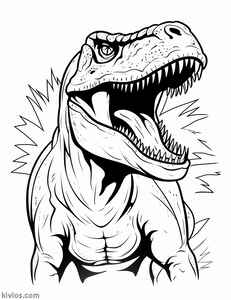 T-Rex Coloring Page #423527527