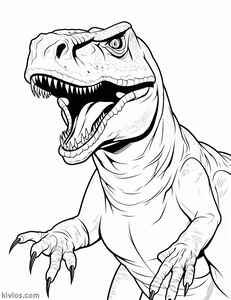 T-Rex Coloring Page #43420485