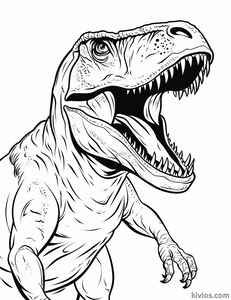 T-Rex Coloring Page #475619643