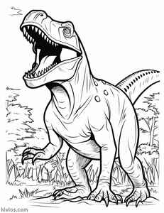 T-Rex Coloring Page #529130623