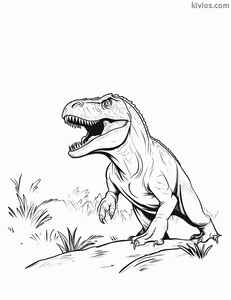 T-Rex Coloring Page #5895448