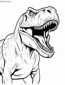 T-Rex Coloring Page #624911787