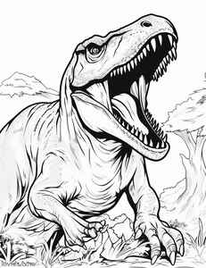 T-Rex Coloring Page #71359892