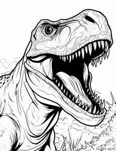 T-Rex Coloring Page #730122037