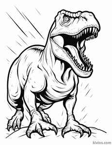 T-Rex Coloring Page #737419006