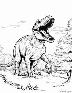 T-Rex Coloring Page #76528697