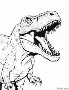 T-Rex Coloring Page #893826771