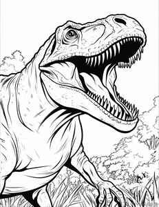 T-Rex Coloring Page #912525933