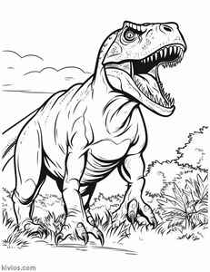 T-Rex Coloring Page #950320708