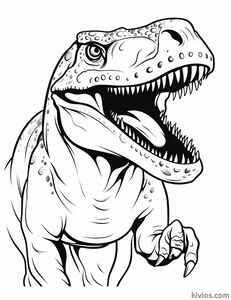 T-Rex Coloring Page #988328213