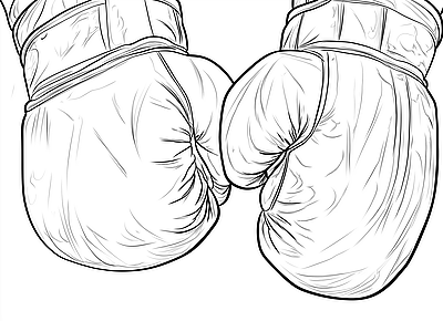 Boxing Coloring Pages