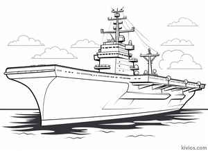 Aircraft Carrier Coloring Page #1002712586
