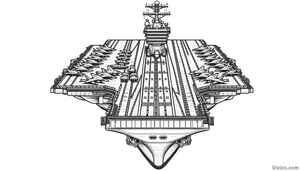 Aircraft Carrier Coloring Page #123972209