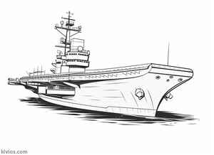 Aircraft Carrier Coloring Page #170006519