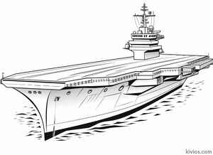 Aircraft Carrier Coloring Page #178917888