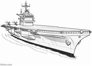 Aircraft Carrier Coloring Page #2361032115