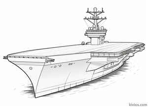 Aircraft Carrier Coloring Page #2735328519