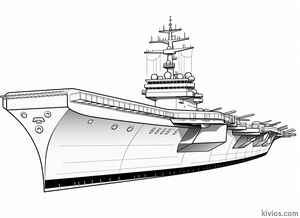 Aircraft Carrier Coloring Page #2792531861