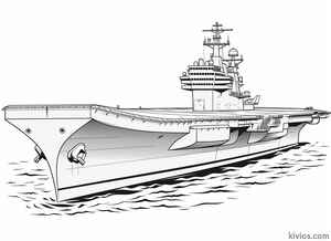 Aircraft Carrier Coloring Page #3044028997