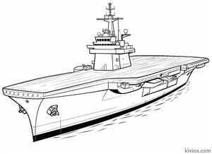 Aircraft Carrier Coloring Page #3128424002