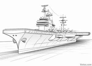 Aircraft Carrier Coloring Page #55997705
