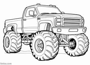 Bigfoot Monster Truck Coloring Page #45955237
