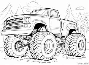 Bigfoot Monster Truck Coloring Page #85527821