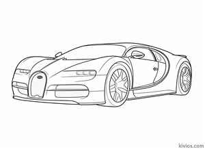 Bugatti Bolide Coloring Page #127535083